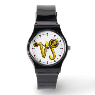 CAPRICORN GULD ZODIAC BIRTHDAY JEWEL,White Armbandsur