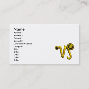 CAPRICORN GULD ZODIAC SIGN JEWEL VISITKORT
