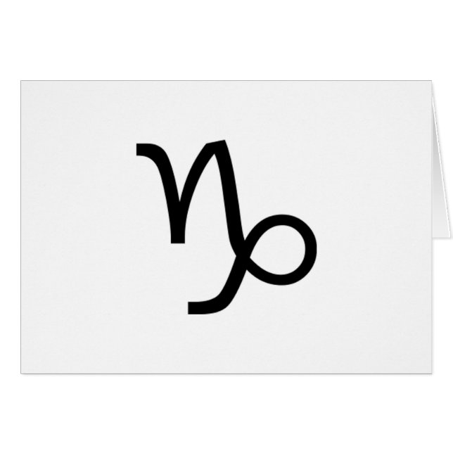 Capricorn Hälsningskort (Framsidan Horizontal)