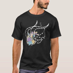 Capricorn Hippie Zodiac Flowers Peace Kärlek Unit T Shirt