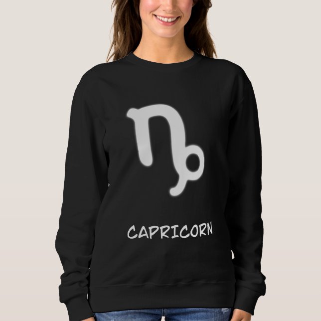 Capricorn Horoscope Zodiac Esotericism T Shirt (Framsida)