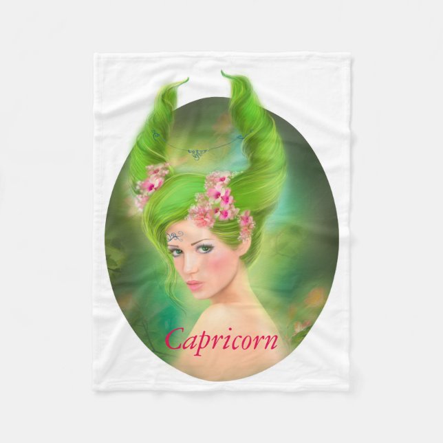 Capricorn Horoscope Zodiac - Fantasy Fleecefilt (Framsidan)
