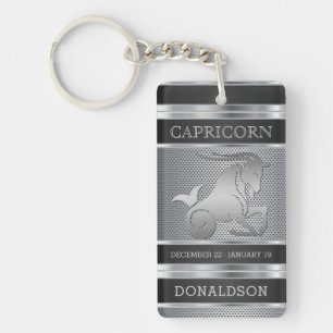 Capricorn ♑ i Black och Silver Mesh