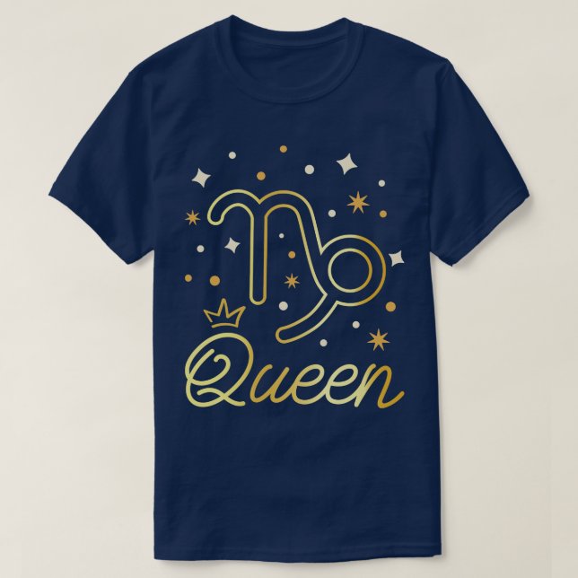 Capricorn I Born i december T Shirt (Design framsida)