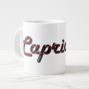 Capricorn i Garnet Jumbo Mugg