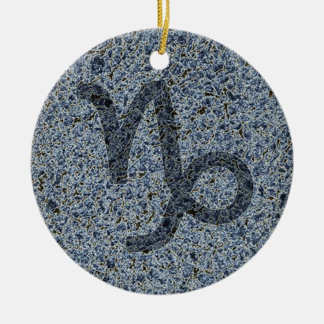 capricorn julgransprydnad keramik (Framsidan)