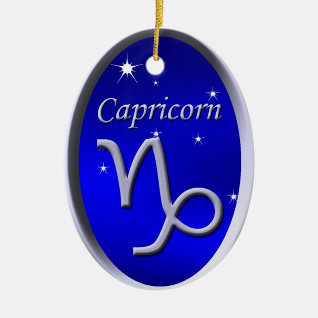 Capricorn-julprydnad Julgransprydnad Keramik (Framsidan)
