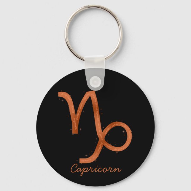 Capricorn Keychain Nyckelring (Framsida)