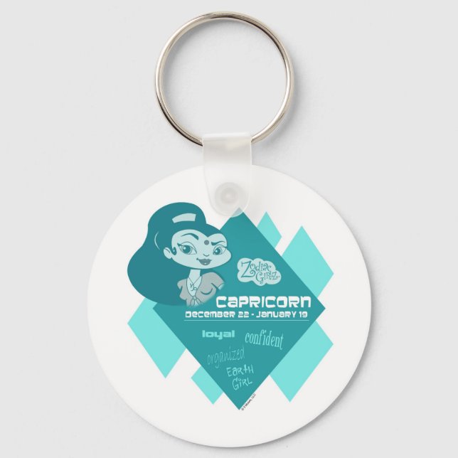 Capricorn Keychain Nyckelring (Framsida)