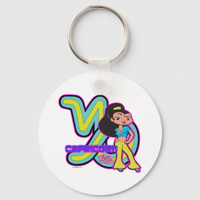 Capricorn Keychain Nyckelring (Framsida)