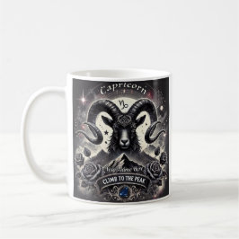 Capricorn "klättb to Peak" Zodiac Mugg