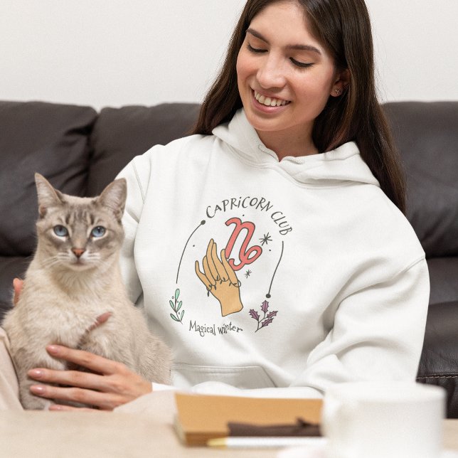 Capricorn Klubb Magic Winter Hoodie T Shirt (Skapare uppladdad)