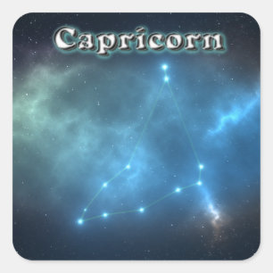 Capricorn-konstellation Fyrkantigt Klistermärke