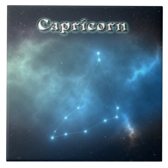 Capricorn-konstellation Kakelplatta (Framsidan)