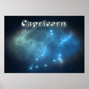 Capricorn-konstellation Poster