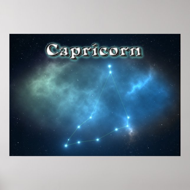 Capricorn-konstellation Poster (Framsidan)