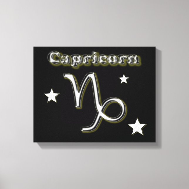 Capricorn-kromsymbol Canvastryck (Framsida)