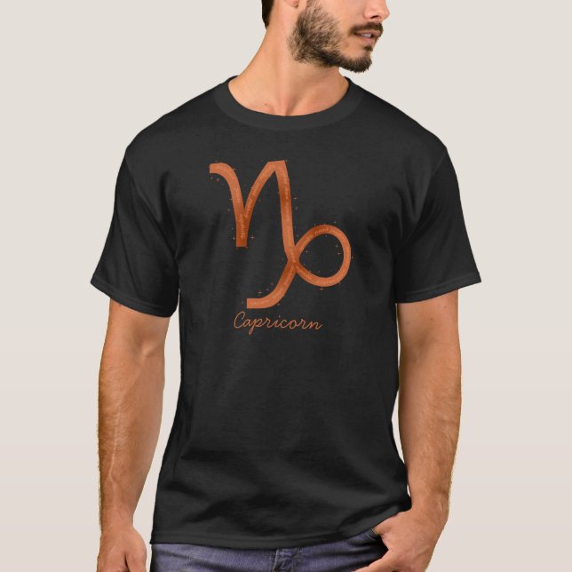 Capricorn Manar Shirt-Black Tee (Framsida)