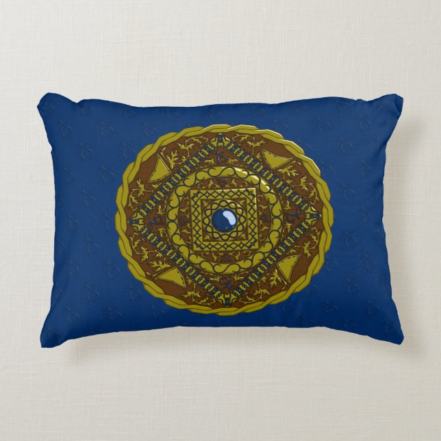 Capricorn Mandala accent Pillow Prydnadskudde (Framsidan)