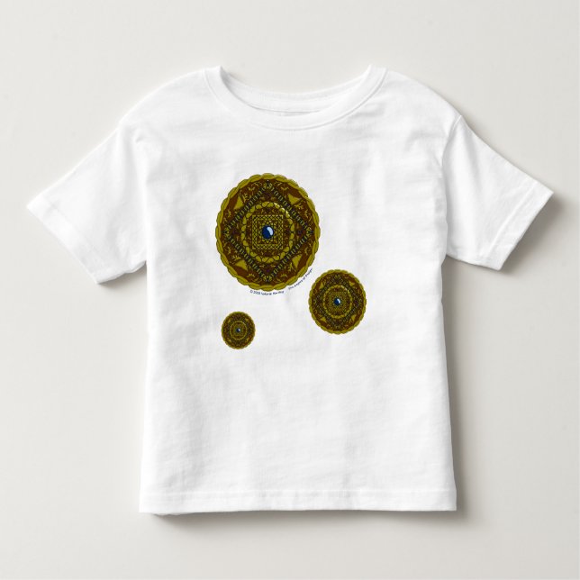 Capricorn Mandala Barn och Baby Light Shirt T-shirt (Framsida)