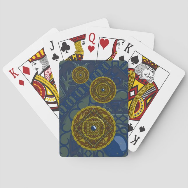 Capricorn Mandala Classic-spelkort Kortlek (Baksidan)