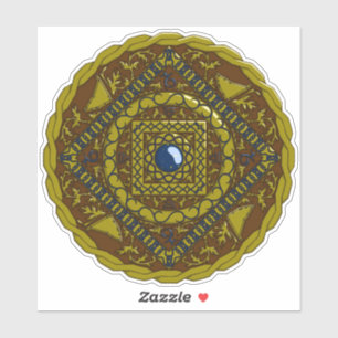 Capricorn Mandala Contour Sticker Klistermärken