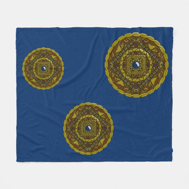 Capricorn Mandala Fleece Blanket (Framsidan (Horisontell))
