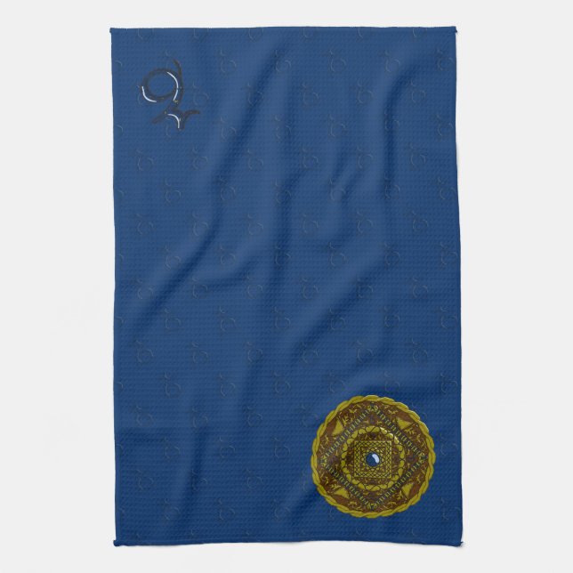 Capricorn Mandala Hand Towel Kökshandduk (Vertikal)