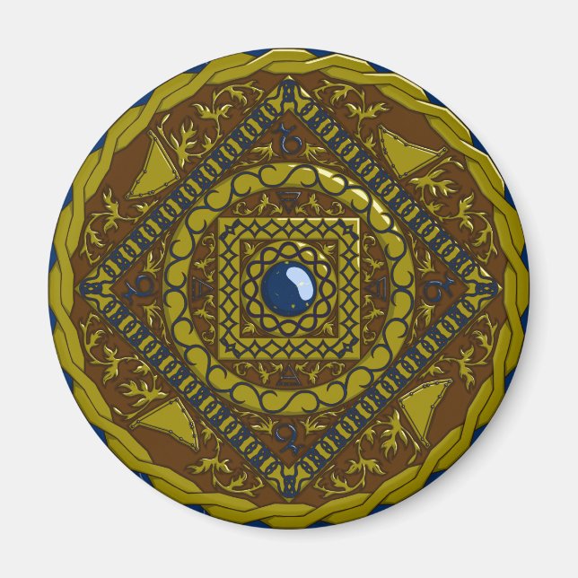 Capricorn Mandala Magnet (Framsidan)