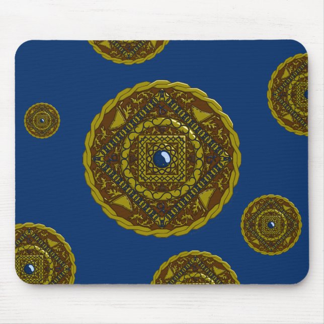 Capricorn Mandala Mousepad Musmatta (Framsidan)