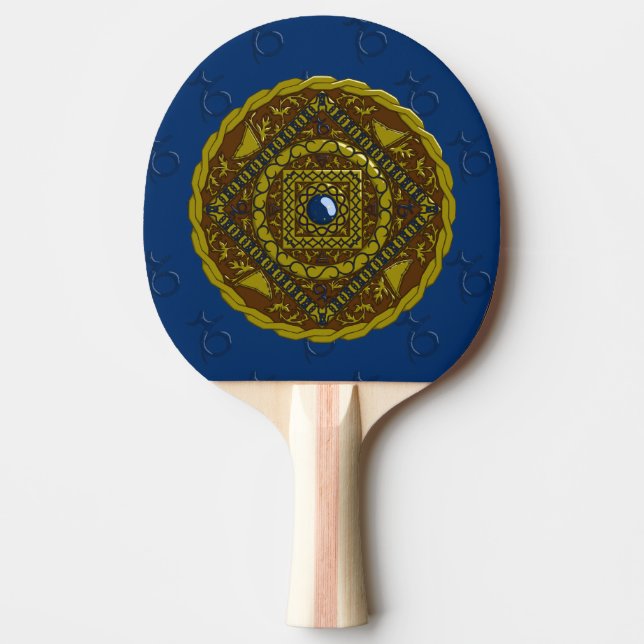 Capricorn Mandala Ping Pong Paddle Pingisracket (Framsidan)