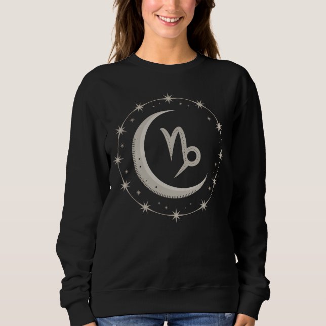 Capricorn Måne: en kelestial symbol T Shirt (Framsida)