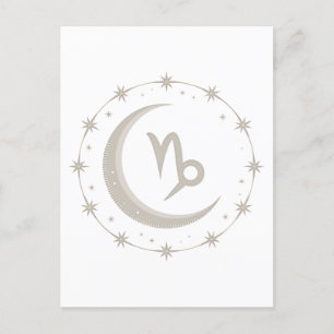 Capricorn Måne: en kelestial symbol Vykort