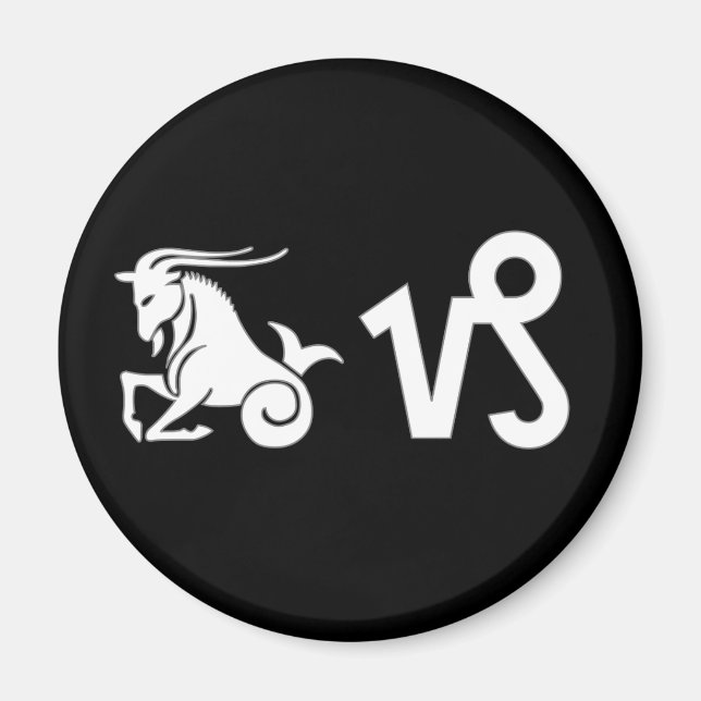 Capricorn med symbol magnet (Framsidan)