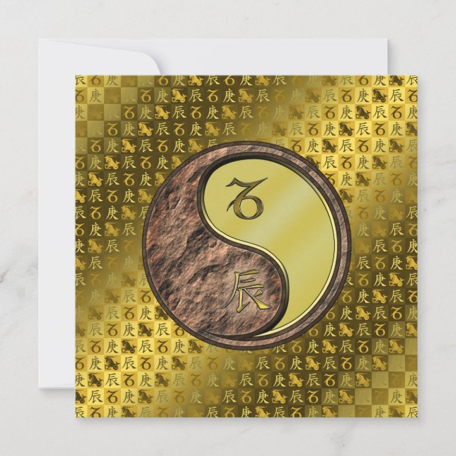 Capricorn & Metall Dragon Kort (Framsida)