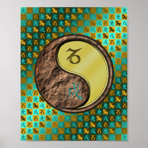 Capricorn & Metall Hund Poster