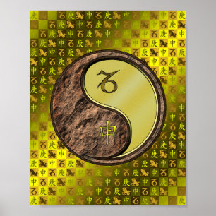 Capricorn & Metall Monkey Poster
