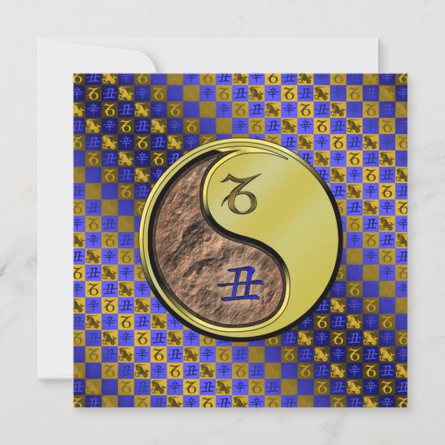 Capricorn & Metall Ox Kort (Framsida)