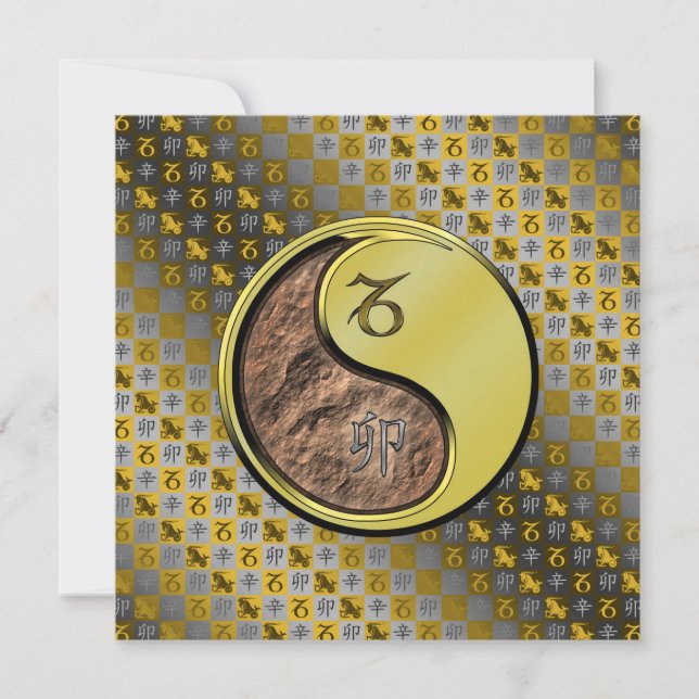 Capricorn & Metall Rabbit Kort (Framsida)