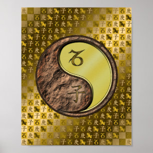 Capricorn & Metall Råtta Poster