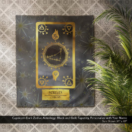 Capricorn Mörk Zodiac Astrology: Black Guld Namn