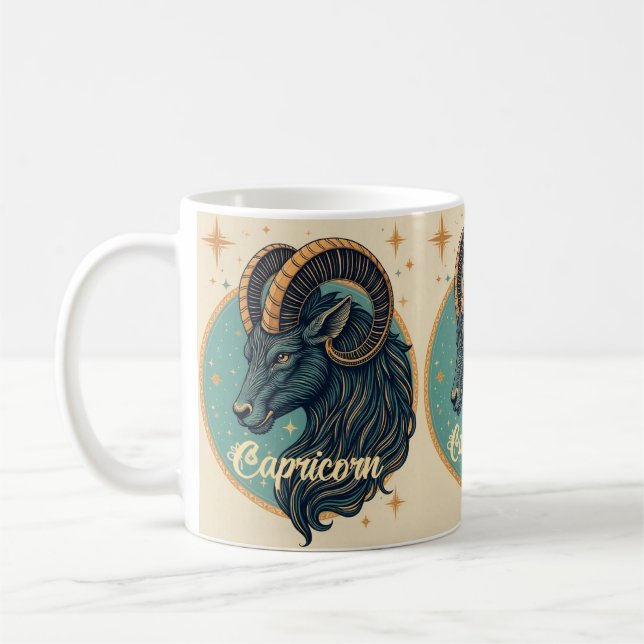 Capricorn Mugg Horoscope Stjärntecken (Vänster)