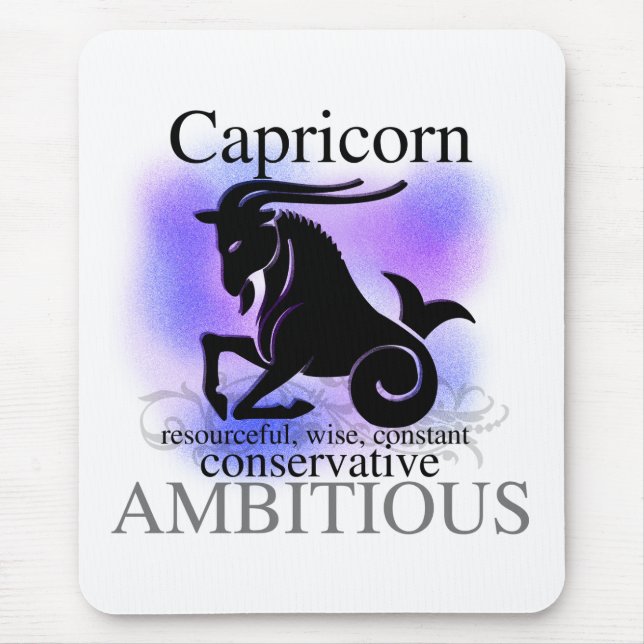 Capricorn om dig Mousepad Musmatta (Framsidan)