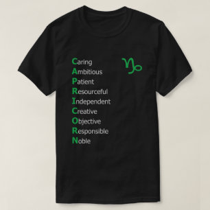 Capricorn Personality Astrology Zodiac Horoscope T Shirt