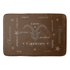 Capricorn Personality Brown Bath Mat Badrumsmatta