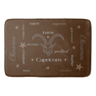 Capricorn Personality Brown Bath Mat Badrumsmatta