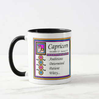 Capricorn Personality Traits 11oz. Combo Designer Mugg