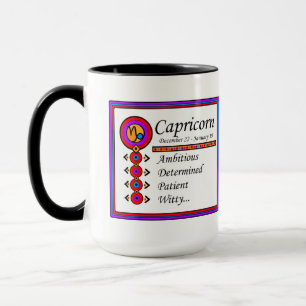 Capricorn Personality Traits Designer Mugg