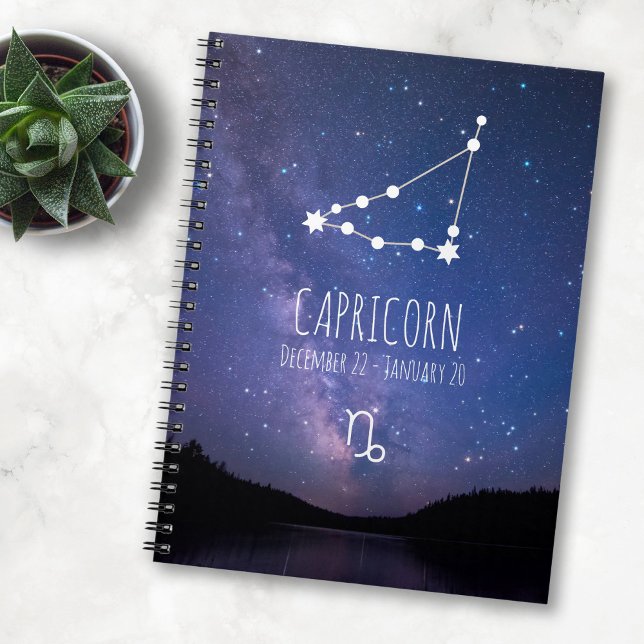 Capricorn | Personlig Zodiac Constellation Anteckningsbok (Skapare uppladdad)