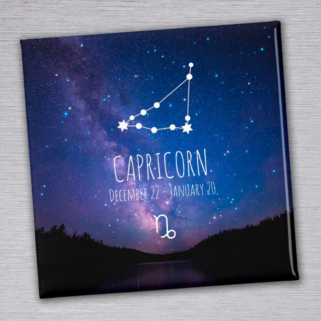 Capricorn | Personlig Zodiac Constellation Magnet (Skapare uppladdad)